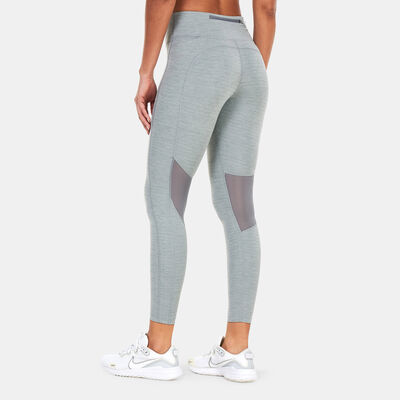 Nike Women's Epic Fast Mid-Rise Running Leggings Grey