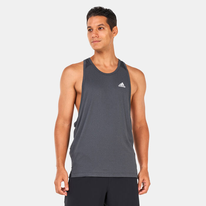 adidas Men's Training Tank Top Grey adidas Men's Training Tank Top Grey image number 0