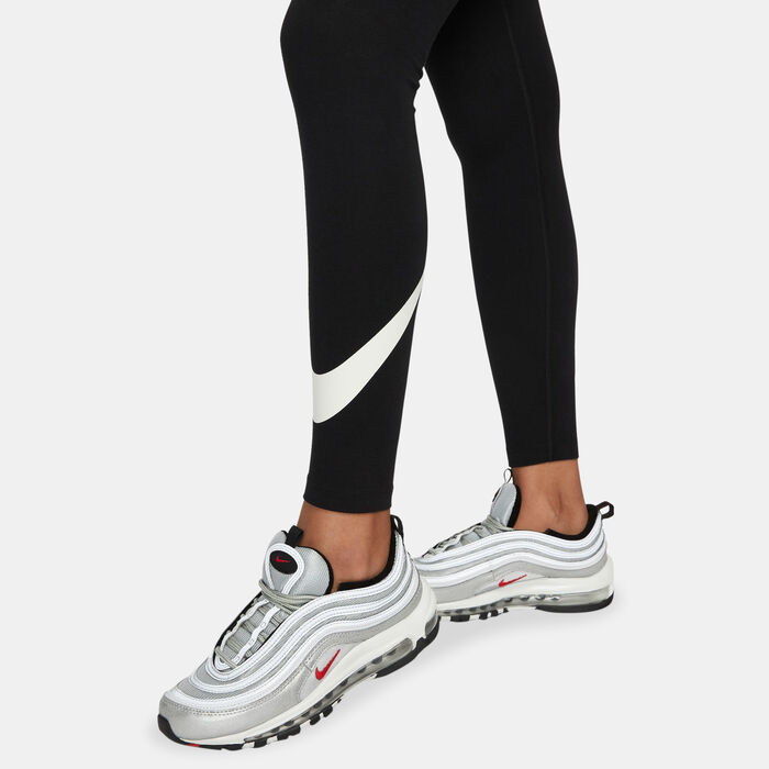Nike Women's Sportswear Classics Graphic Leggings Black image number 3