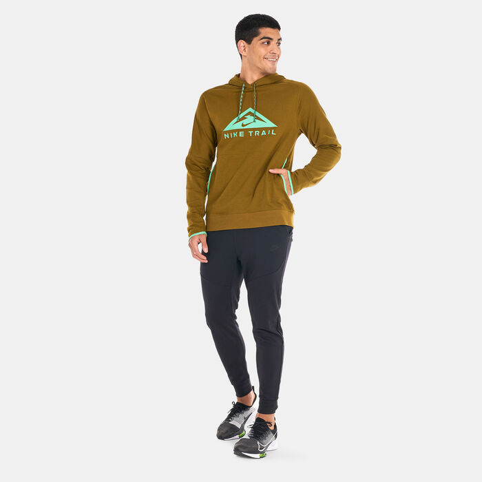 Nike Men's Trail Magic Hour Dri-FIT Running Hoodie Green image number 2