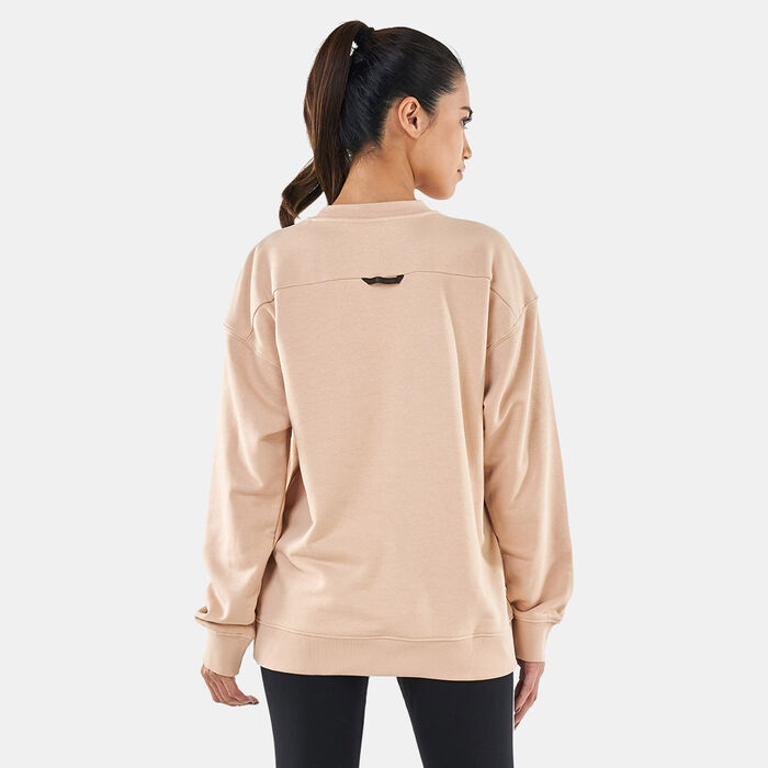 adidas Originals Women's Crew Sweatshirt Brown adidas Originals Women's Crew Sweatshirt Brown image number 1