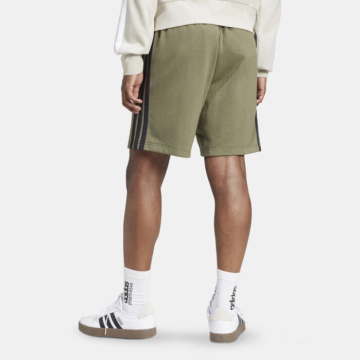 adidas Men's Essentials 3-Stripes Shorts Green adidas Men's Essentials 3-Stripes Shorts Green image number 1