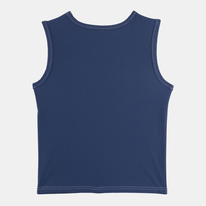 COEGA KIds' Sleeveless Swimming Rashguard Blue COEGA KIds' Sleeveless Swimming Rashguard Blue image number 1