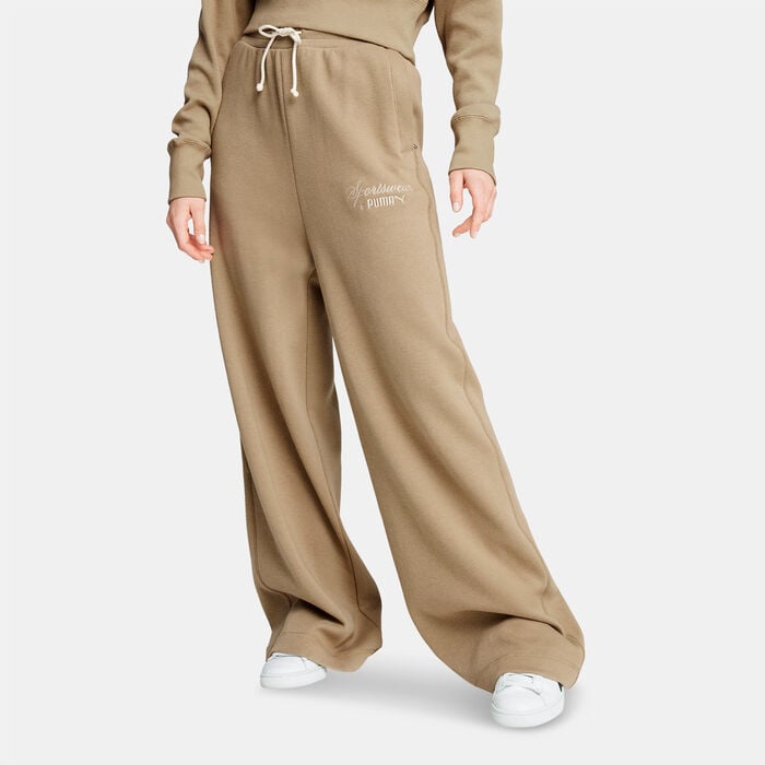 PUMA Women's Classics+ Sweatpants Brown PUMA Women's Classics+ Sweatpants Brown image number 0