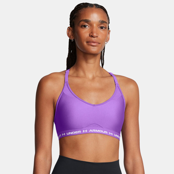 Under Armour Women's Crossback Low-Support Sports Bra Purple image number 0