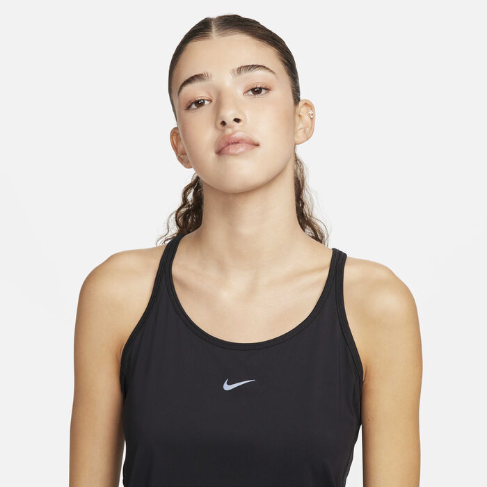 Nike Women's One Classic Dri-FIT Strappy Tank Top Black Nike Women's One Classic Dri-FIT Strappy Tank Top Black image number 2