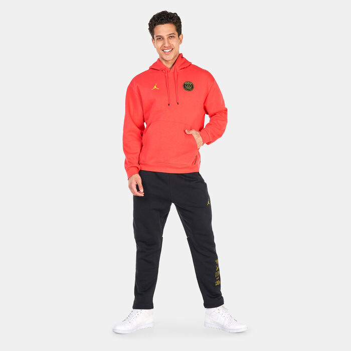Jordan Men's Paris Saint-Germain Fleece Hoodie Red Jordan Men's Paris Saint-Germain Fleece Hoodie Red image number 2