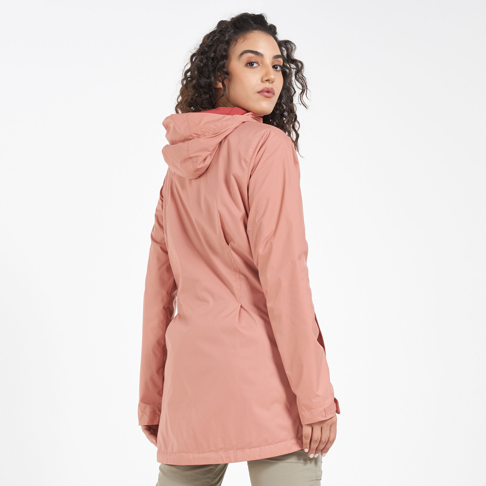 Women's switchback lined long clearance jacket