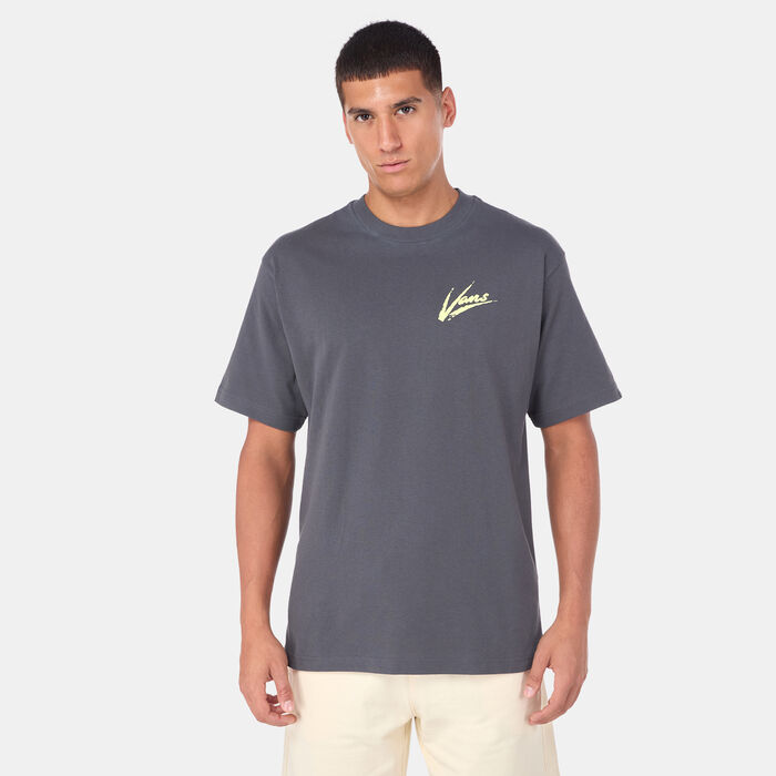 Vans Men's Brush Script T-Shirt yellow image number 0
