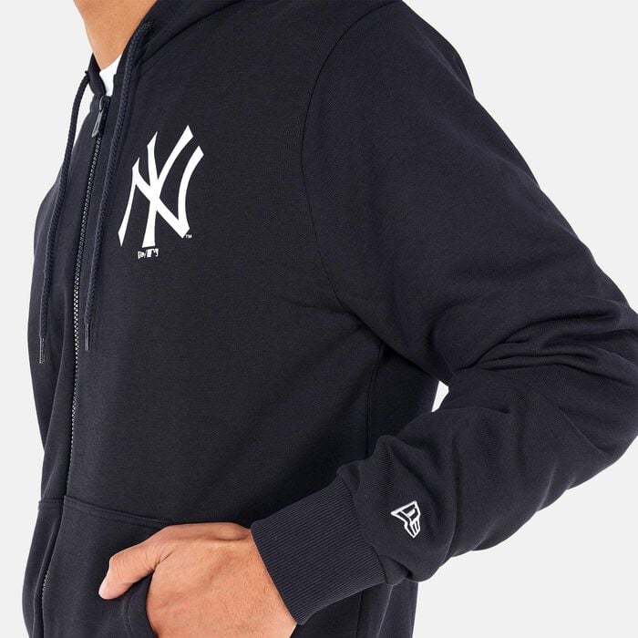 New Era Men's New York Yankees League Essential Hoodie Blue New Era Men's New York Yankees League Essential Hoodie Blue image number 3