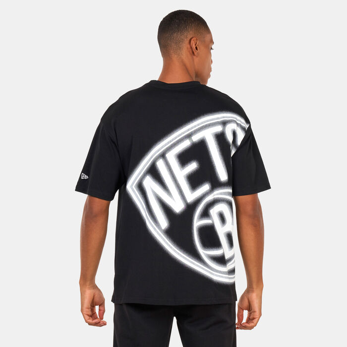 New Era NBA Oversized Brooklyn Nets T-Shirt Black New Era NBA Oversized Brooklyn Nets T-Shirt Black image number 1