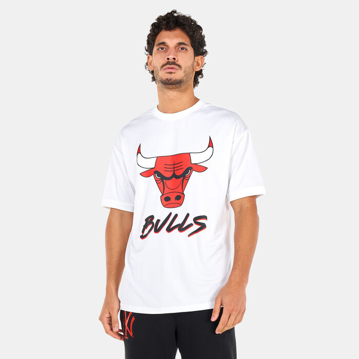 New Era Men's NBA Chicago Bulls Mesh T-Shirt White image number 0