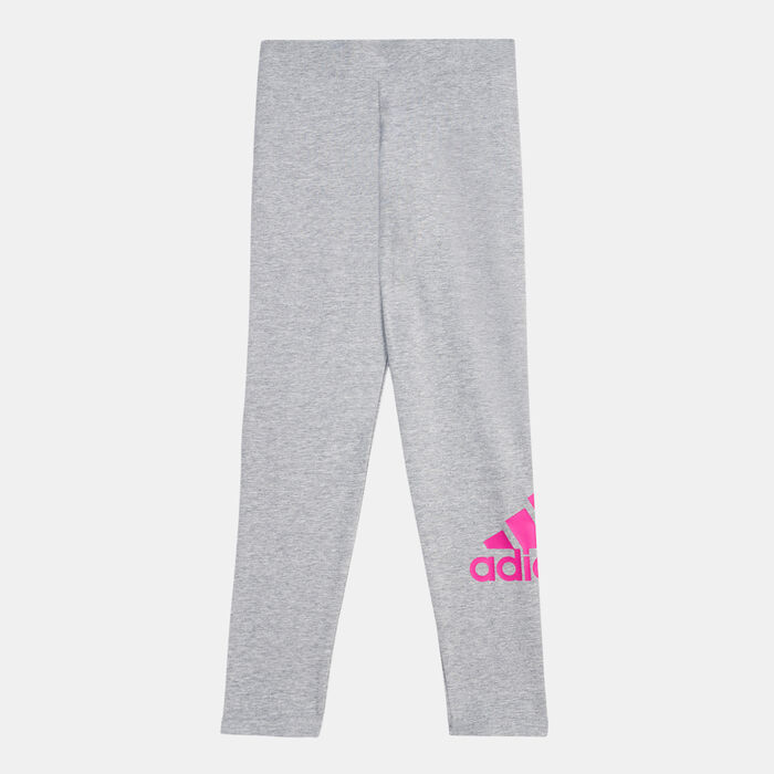 adidas Kids' Essentials Big Logo Leggings Grey adidas Kids' Essentials Big Logo Leggings Grey image number 0