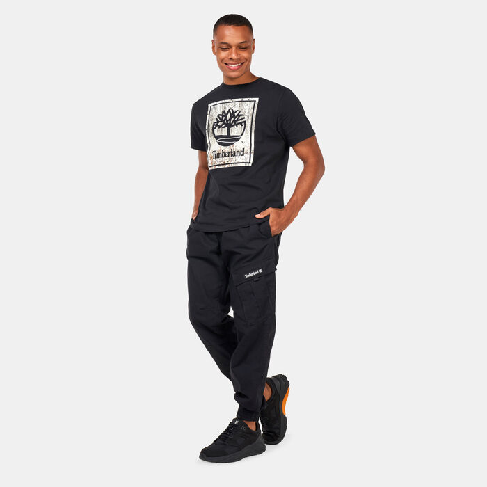 Timberland Men's Seasonal Stack Logo T-Shirt Black image number 2