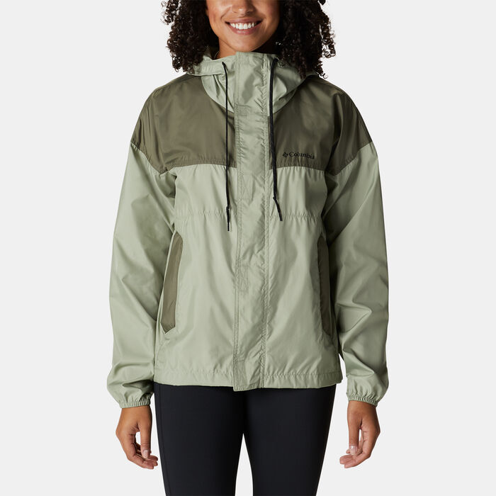 Columbia Women's Flash Challenger™ Novelty Windbreaker Jacket Green Columbia Women's Flash Challenger™ Novelty Windbreaker Jacket Green image number 0