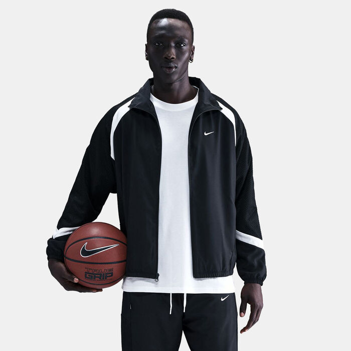 Nike Men's Icon Woven Basketball Jacket Black image number 0