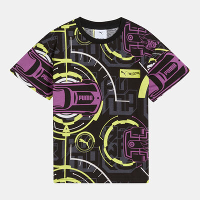 PUMA Kids' HOT WHEELS Printed T-Shirt Black