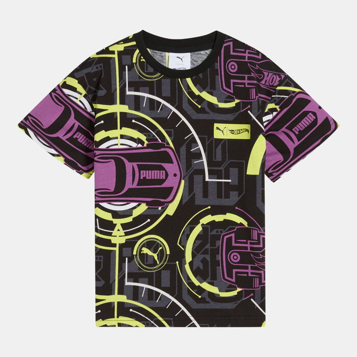 PUMA Kids' HOT WHEELS Printed T-Shirt Black image number 0
