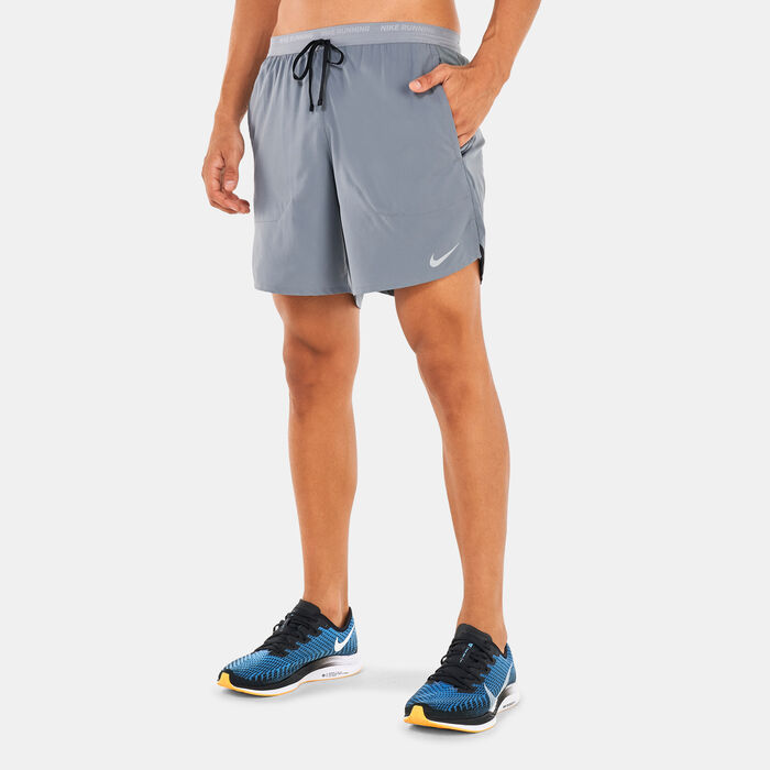 Nike Men's Stride Dri-FIT Running Shorts Grey Nike Men's Stride Dri-FIT Running Shorts Grey image number 0