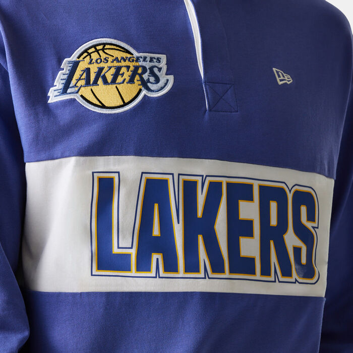 New Era Men's NBA Los Angeles Lakers Rugby Polo Shirt Blue New Era Men's NBA Los Angeles Lakers Rugby Polo Shirt Blue image number 2