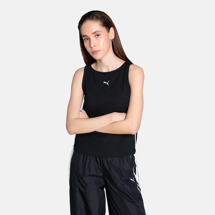 PUMA Women's T7 Modern Delight Tank Top Black PUMA Women's T7 Modern Delight Tank Top Black image number 0