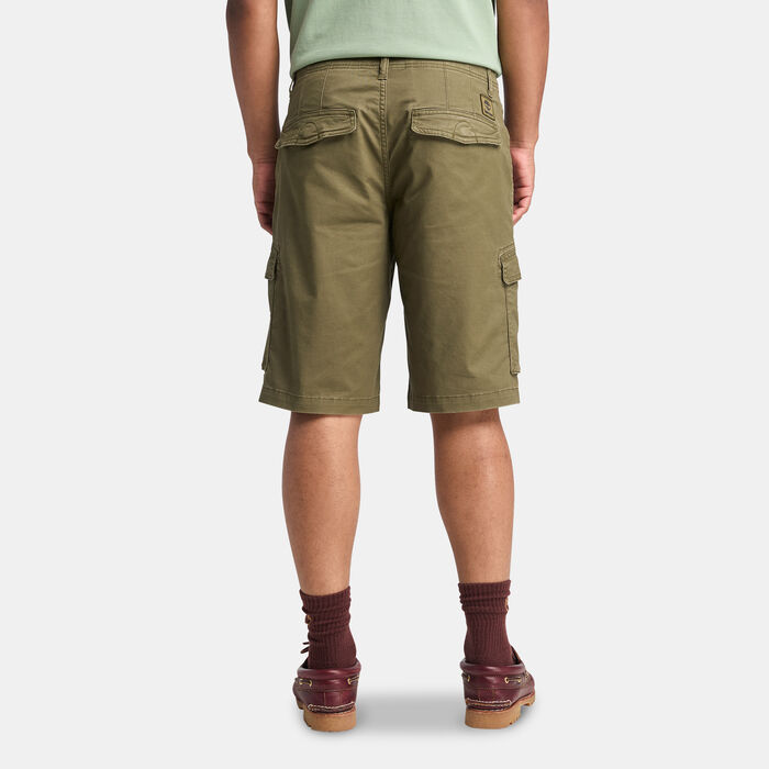 Timberland Men's Woven Badge Cargo Shorts Green image number 1