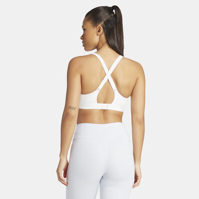 adidas Women's TLRDREACT High-Support Training Sports Bra White