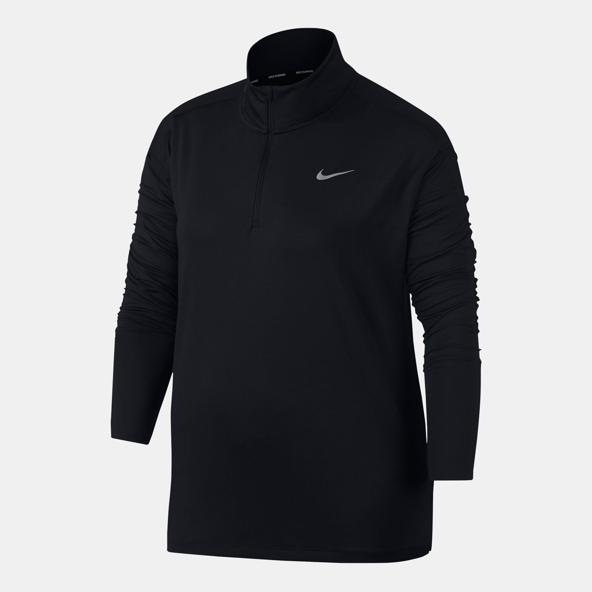 Womens black nike half zip sale