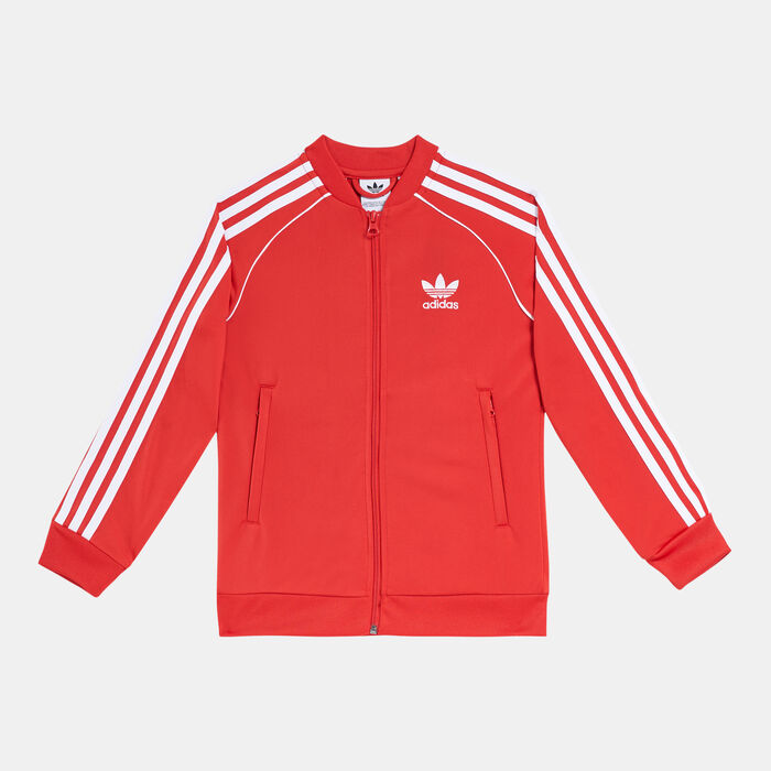 adidas superstar jacket red