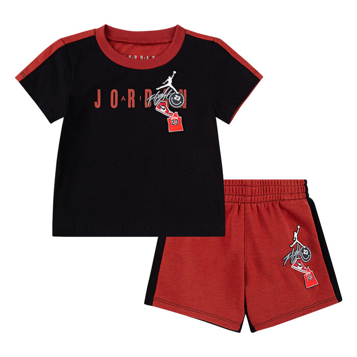 Jordan Kids' Air Jordan T-Shirt and Shorts Set Red Jordan Kids' Air Jordan T-Shirt and Shorts Set Red image number 0