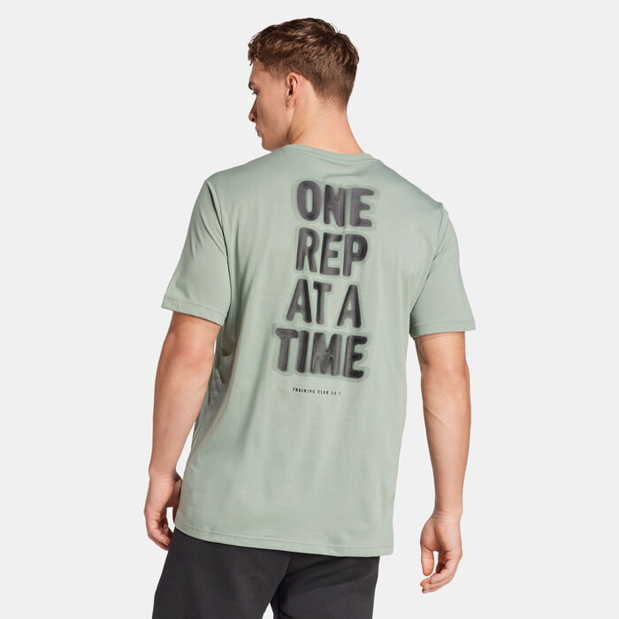 adidas Men's Climacool One Rep At A Time Training T-Shirt Green adidas Men's Climacool One Rep At A Time Training T-Shirt Green image number 1