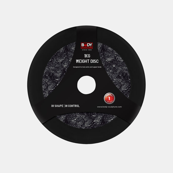 Body Sculpture Rubber Weight Plate (1kg) Multi-Color image number 0