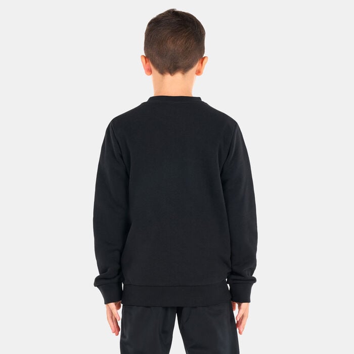 adidas Originals Kids' Trefoil Crew Sweatshirt Black adidas Originals Kids' Trefoil Crew Sweatshirt Black image number 1