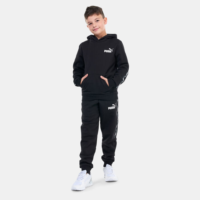 PUMA Kids' Essentials Tape Camo Hoodie Black image number 2