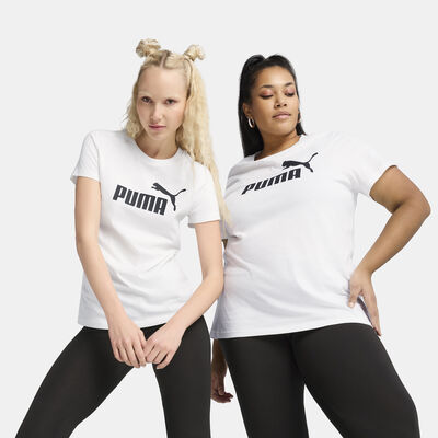 PUMA Women's Essentials No.1 Logo T-Shirt White