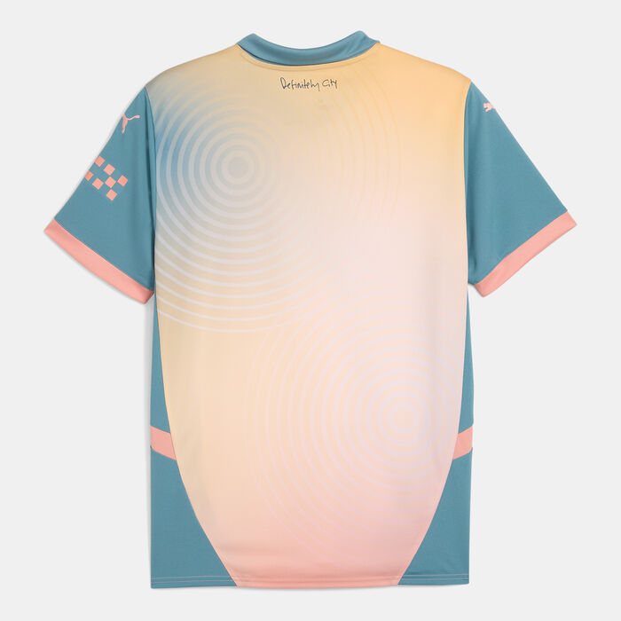 PUMA Men's Manchester City 24/25 Replica Fourth Football Jersey Blue image number 1