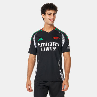 adidas Men's Arsenal 24/25 Away Replica Football Jersey Black