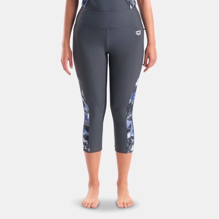 Arena Women's Modesty 3/4 Swimming Leggings Multi-Color Arena Women's Modesty 3/4 Swimming Leggings Multi-Color image number 0