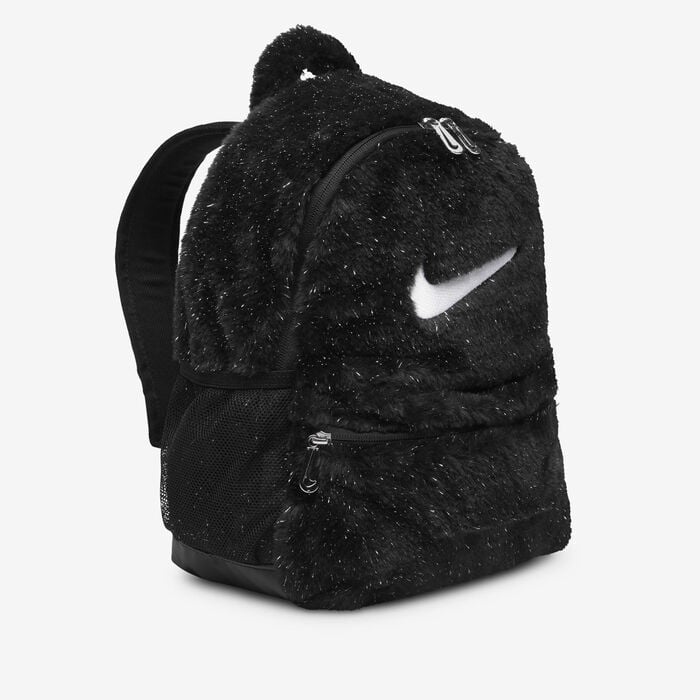 Nike Kids' Faux Fur Backpack Black Nike Kids' Faux Fur Backpack Black image number 1
