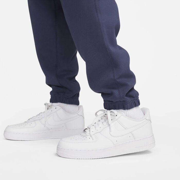 Nike Men's Solo Swoosh Fleece Pants Blue Nike Men's Solo Swoosh Fleece Pants Blue image number 4
