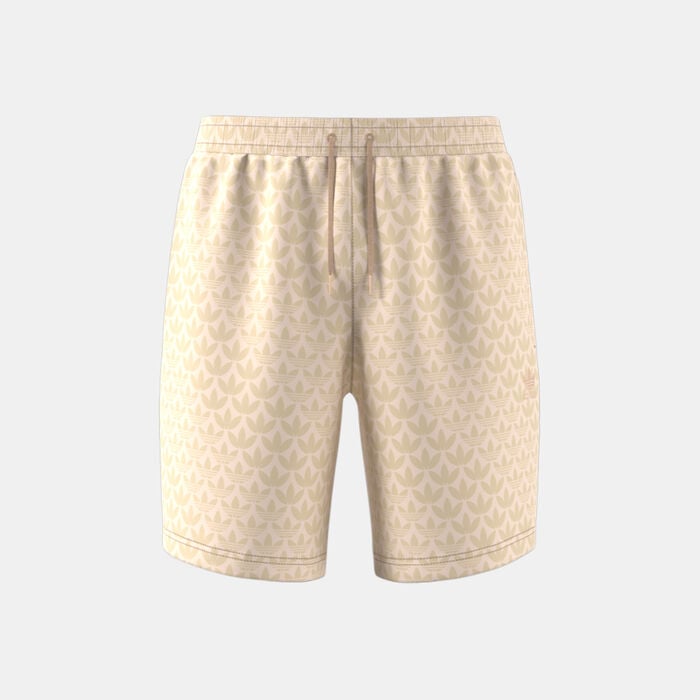 adidas Originals Men's Graphics Monogram Allover Print Shorts Beige adidas Originals Men's Graphics Monogram Allover Print Shorts Beige image number 0