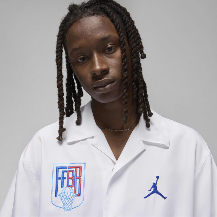 Jordan Men's Sport x Fédération Française de Basketball Warm-Up Top White Jordan Men's Sport x Fédération Française de Basketball Warm-Up Top White image number 2