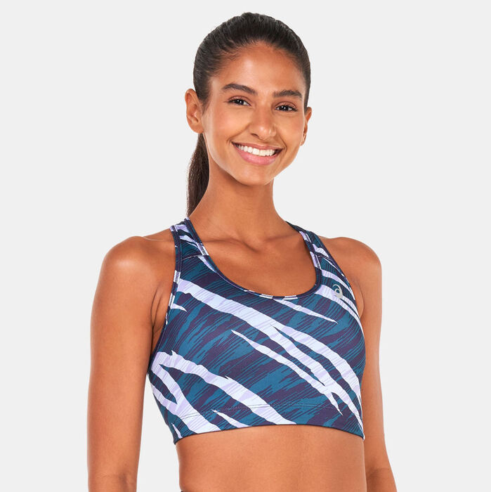ASICS Women's Wild Camo Sports Bra Black image number 0