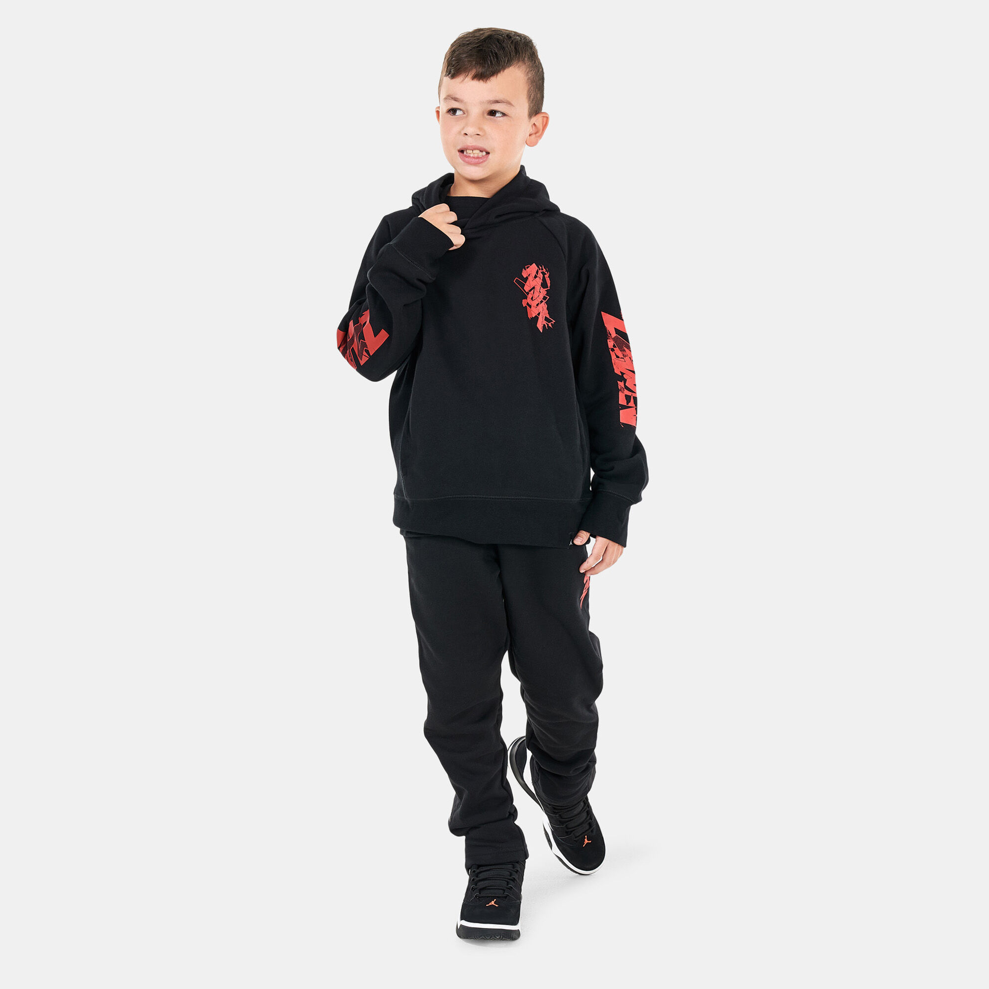 Kids Zion Crossover Pullover Hoodie Older Kids Black Jordan in KSA SSS