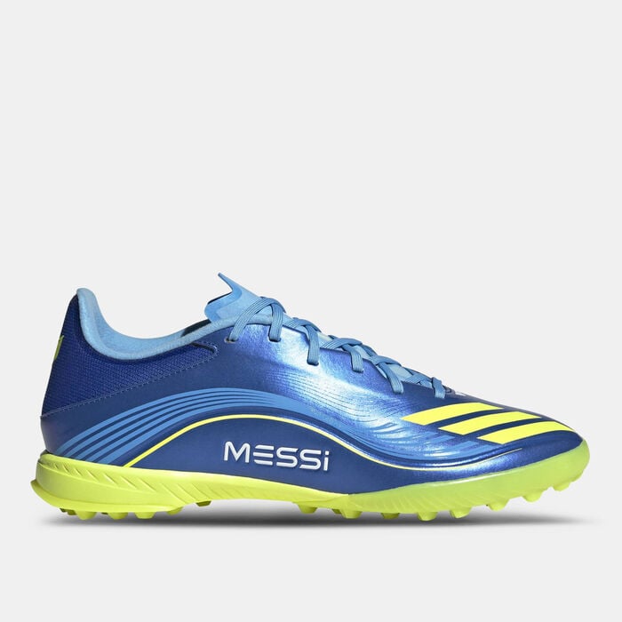 adidas Men's F50 Messi League Turf Ground Football Shoes Blue adidas Men's F50 Messi League Turf Ground Football Shoes Blue image number 0