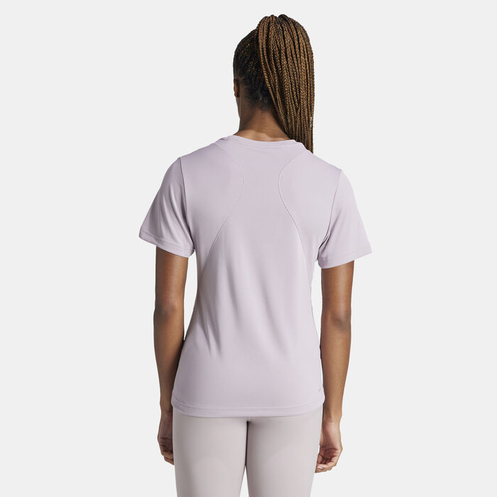 adidas Women's Designed for Training HEAT.RDY HIIT T-Shirt Purple adidas Women's Designed for Training HEAT.RDY HIIT T-Shirt Purple image number 1