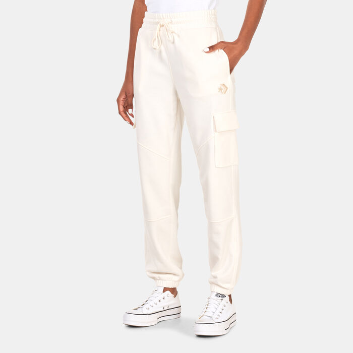 Converse Women's Fashion Knit Cargo Joggers White Converse Women's Fashion Knit Cargo Joggers White image number 0