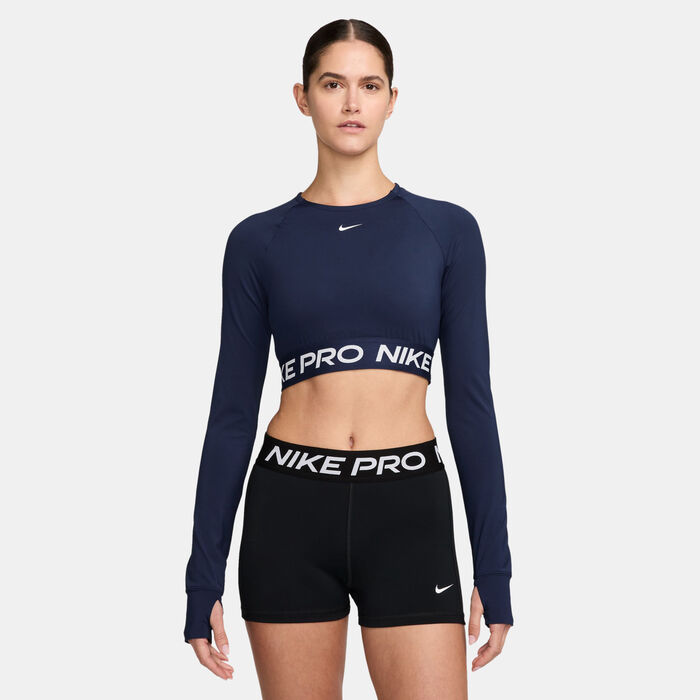 Nike Women's Pro Dri-FIT Training Top Blue image number 0