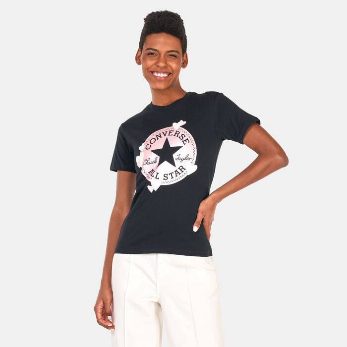 Converse Women's Heart All Star Patch T-Shirt Clear image number 0