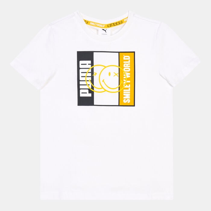 PUMA Kids' x SMILEYWORLD T-Shirt White image number 0